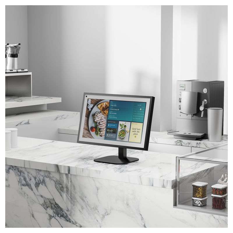 AISENS Soporte de Mesa Eco Giratorio e Inclinable Para Monitor/POS 2.5kg de 10″-24″, Negro