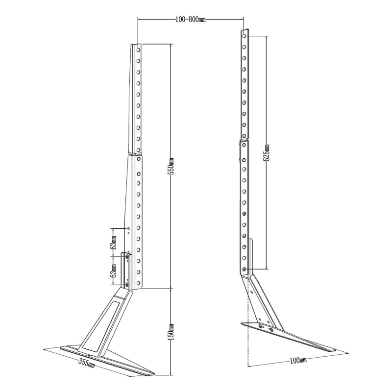 AISENS DT80F-305 soporte para TV 2,03 m (80″)