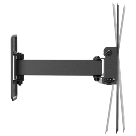 AISENS Soporte Eco Giratorio, Inclinable Para Monitor/TV 30kg (2 Pivotes) De 23″-43″, Negro