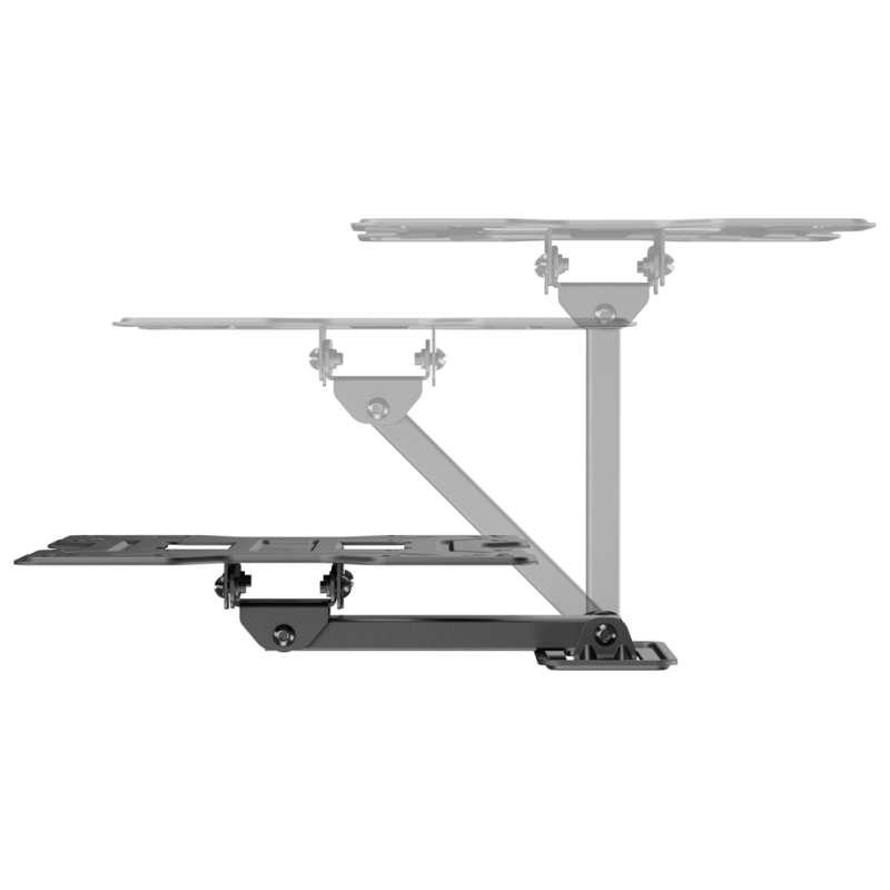 AISENS Soporte Eco Giratorio, Inclinable Para Monitor/TV 30kg (2 Pivotes) De 23″-43″, Negro