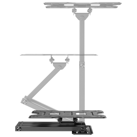 AISENS Soporte Eco Giratorio, Inclinable Para Monitor/TV 30kg (3 Pivotes) De 23″-43″, Negro
