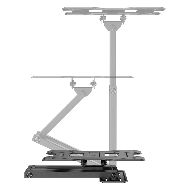 AISENS Soporte Eco Giratorio, Inclinable Para Monitor/TV 30kg (3 Pivotes) De 23″-43″, Negro