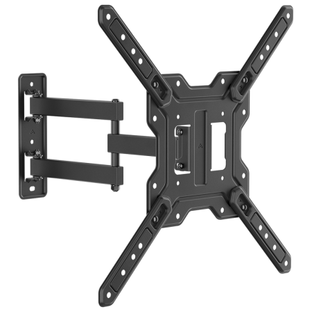 AISENS Soporte Eco Giratorio, Inclinable Para Monitor/TV 30kg (3 Pivotes) De 23″-65″, Negro