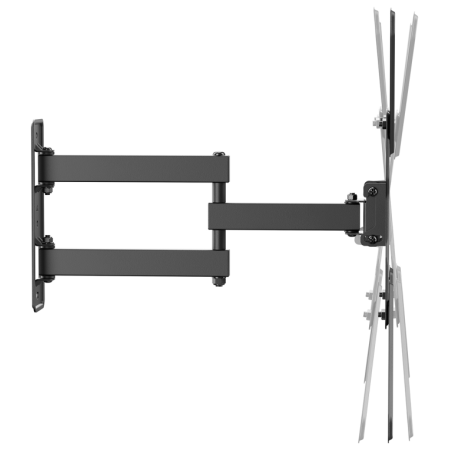 AISENS Soporte Eco Giratorio, Inclinable Para Monitor/TV 30kg (3 Pivotes) De 23″-65″, Negro
