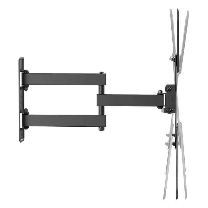 AISENS Soporte Eco Giratorio, Inclinable Para Monitor/TV 30kg (3 Pivotes) De 23″-65″, Negro