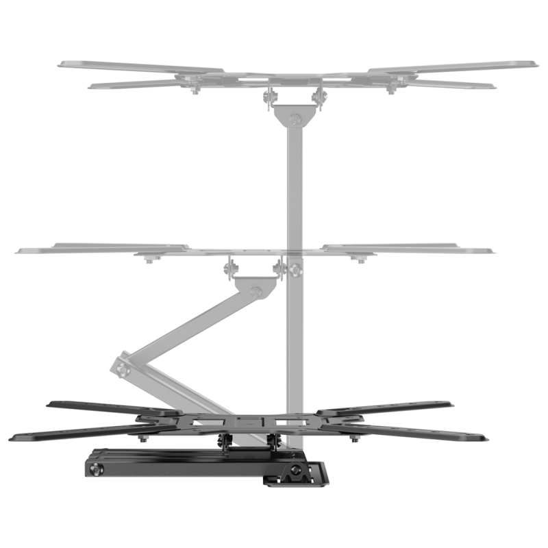 AISENS Soporte Eco Giratorio, Inclinable Para Monitor/TV 30kg (3 Pivotes) De 23″-65″, Negro