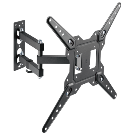 AISENS Soporte Eco Giratorio, Inclinable Para Monitor/TV 30kg (3 Pivotes) De 23-55, Negro