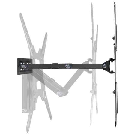 AISENS Soporte Eco Giratorio, Inclinable Para Monitor/TV 30kg (3 Pivotes) De 23-55, Negro