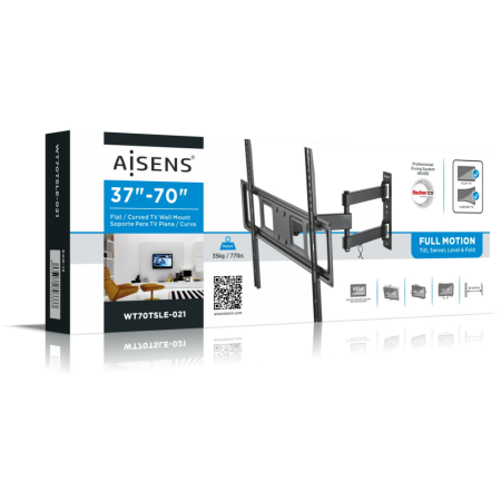 AISENS WT70TSLE-021 soporte para TV 177,8 cm (70″) Negro