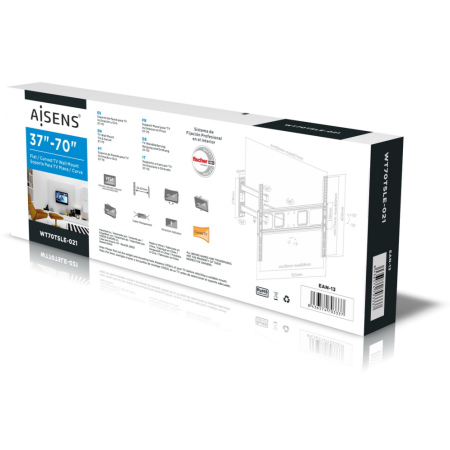 AISENS WT70TSLE-021 soporte para TV 177,8 cm (70″) Negro