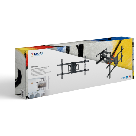 TooQ LP3790TN-B soporte para TV 2,29 m (90″) Negro