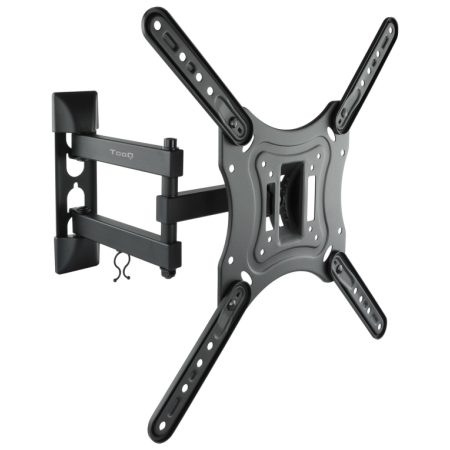 TooQ Soporte Giratorio e Inclinable para Monitor / TV LCD, Plasma de 23”- 55”, con Tres Pivotes, Negro