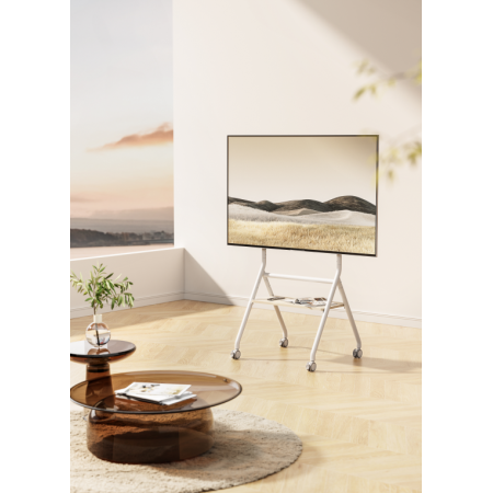 Ewent EW1582 soporte para TV 2,18 m (86″) Blanco, Madera