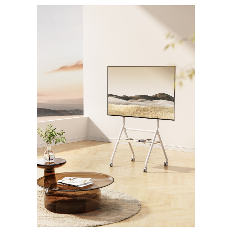 Ewent EW1582 soporte para TV 2,18 m (86″) Blanco, Madera