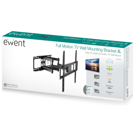 Ewent EW1526 soporte para TV 177,8 cm (70″) Negro