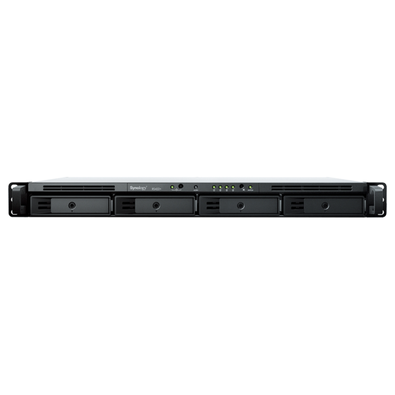Synology RackStation RS422+ servidor de almacenamiento NAS Bastidor (1U) Ryzen Embedded R1600 2 GB DDR4 DSM Negro