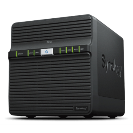 Synology DiskStation DS423 servidor de almacenamiento NAS Realtek RTD1619B 2 GB DDR4 0 TB DiskStation Manager Negro