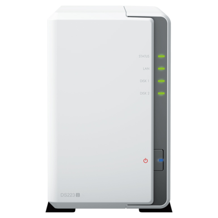 Synology DiskStation DS223J servidor de almacenamiento NAS Escritorio Realtek RTD1619B 1 GB DDR4 DiskStation Manager Blanco
