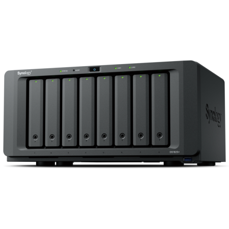 Synology DiskStation DS1825+ servidor de almacenamiento NAS Ryzen Embedded V1500B 8 GB DDR4 0 TB Negro