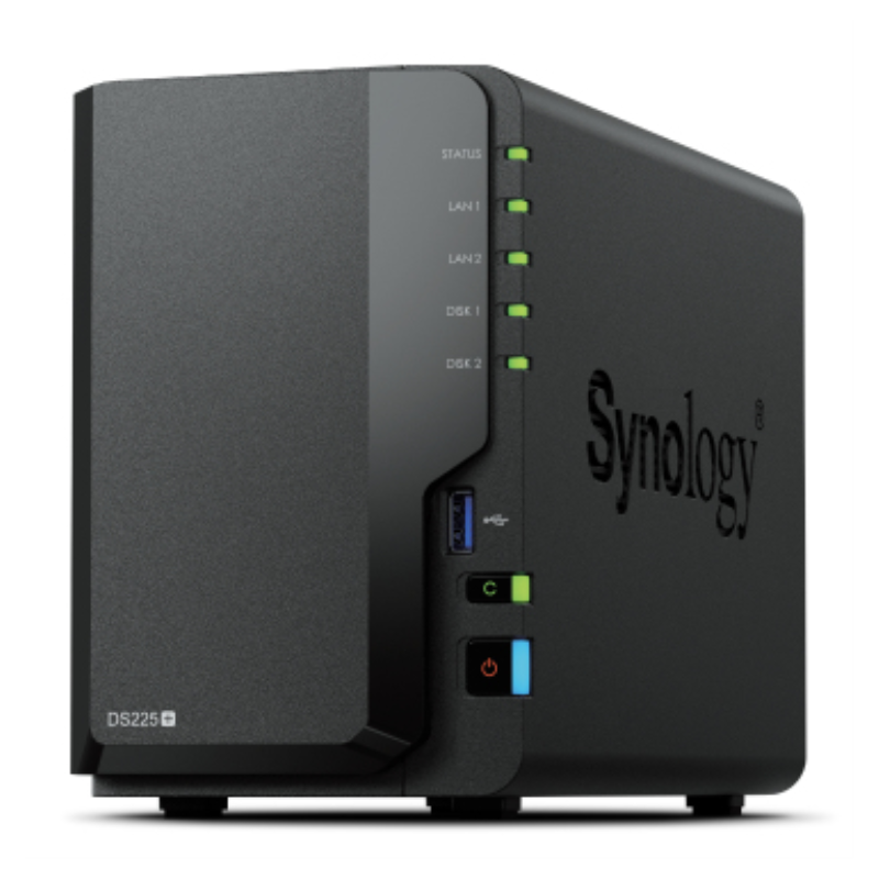 Synology DiskStation DS225+ 2 Bay NAS Escritorio Intel® Celeron® J4125 2 GB DDR4 Synology DSM Negro