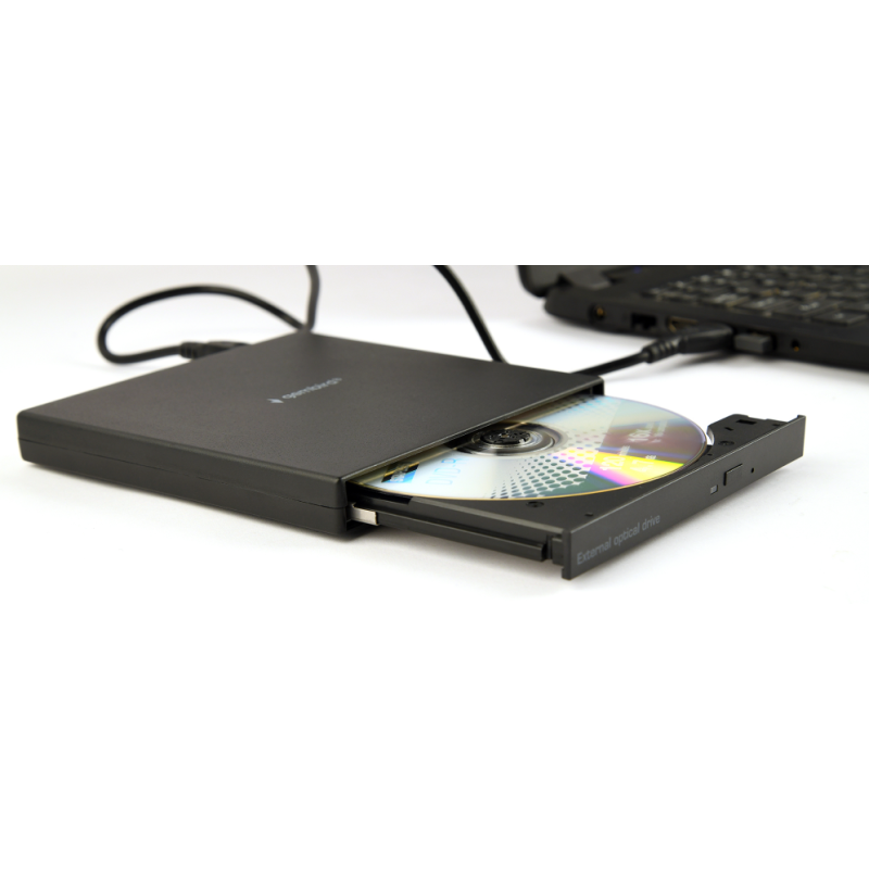 Gembird DVD-USB-04 unidad de disco óptico DVD±RW Negro