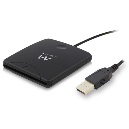 Ewent EW1052 lector de tarjeta inteligente USB USB 2.0 Negro