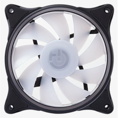 Hiditec N18 ARGB Carcasa del ordenador Ventilador 12 cm Negro