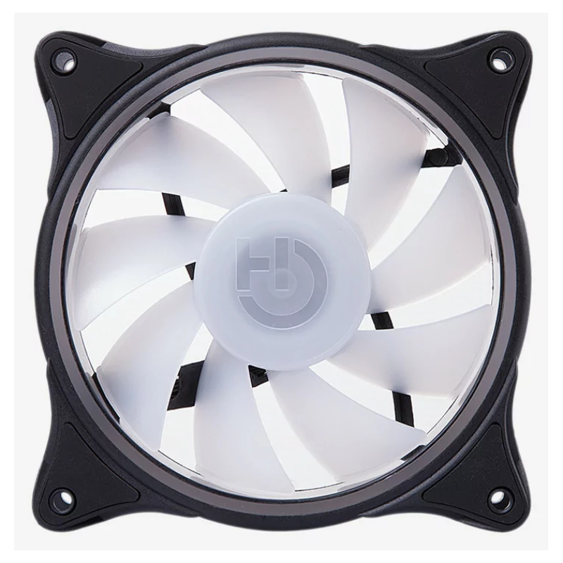 Hiditec N18 ARGB Carcasa del ordenador Ventilador 12 cm Negro