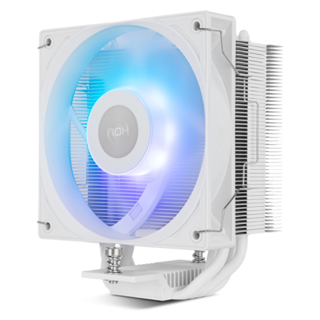 NOX Hummer NXHUMMERR400ARGBWH sistema de refrigeración para ordenador Procesador Ventilador 12 cm Blanco