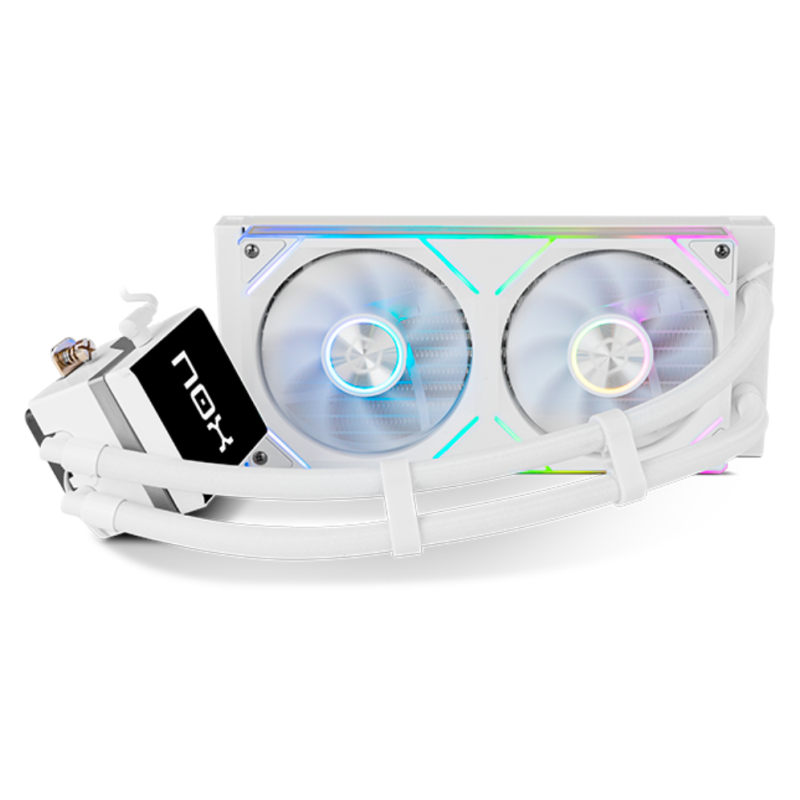 NOX Hummer M-240 LCD|Kit RL Magnético ARGB Blanco