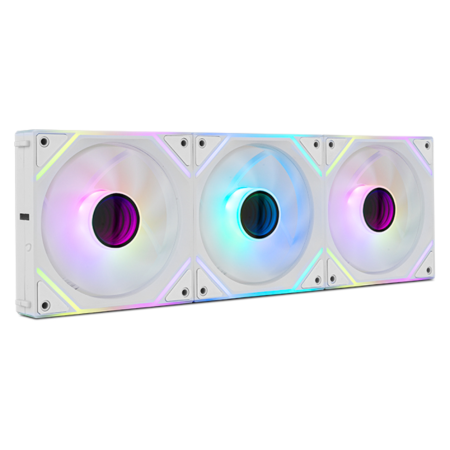 NOX Hummer Pro Link Carcasa del ordenador Ventilador 12 cm Blanco 3 pieza(s)
