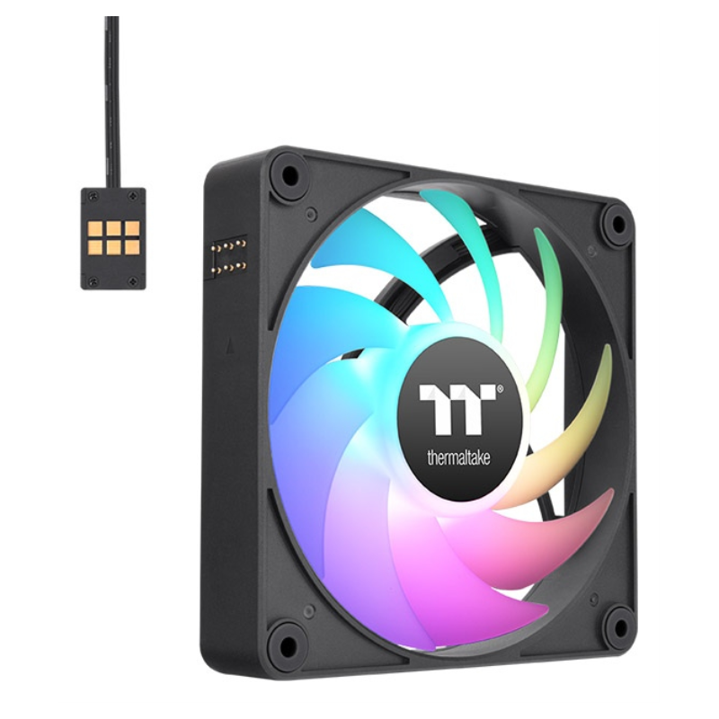 Thermaltake CT120 EX ARGB Carcasa del ordenador Ventilador 12 cm Negro, Blanco 3 pieza(s)
