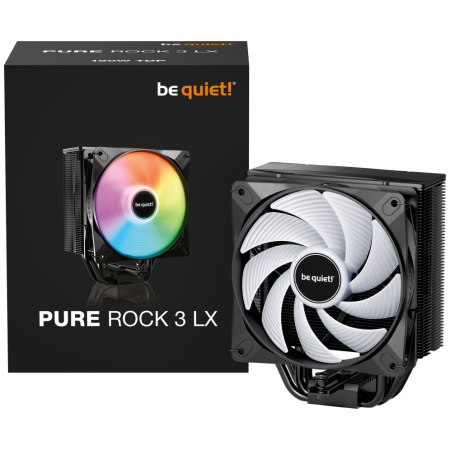be quiet! Pure Rock 3 LX Procesador Refrigerador de aire 12 cm Negro 1 pieza(s)