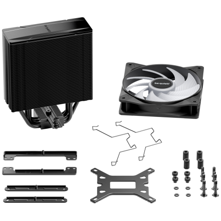 be quiet! Pure Rock 3 LX Procesador Refrigerador de aire 12 cm Negro 1 pieza(s)