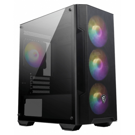 MSI MAG Forge M100A Micro Torre Negro, Transparente