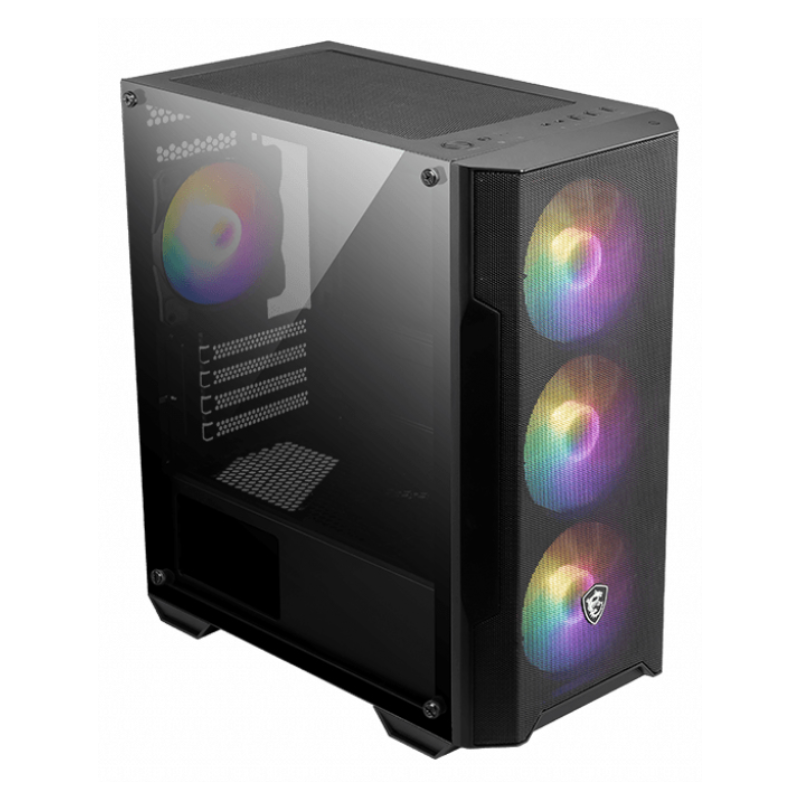 MSI MAG Forge M100A Micro Torre Negro, Transparente