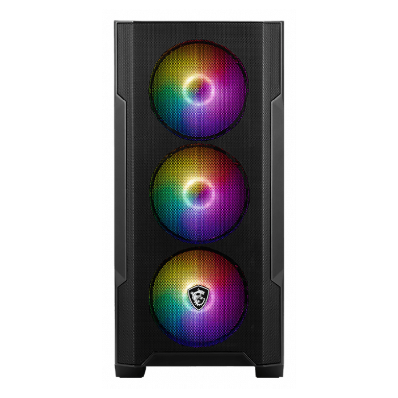 MSI MAG Forge M100A Micro Torre Negro, Transparente