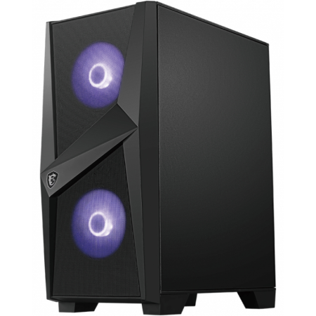 MSI MAG Forge 100M Midi Tower Negro, Transparente