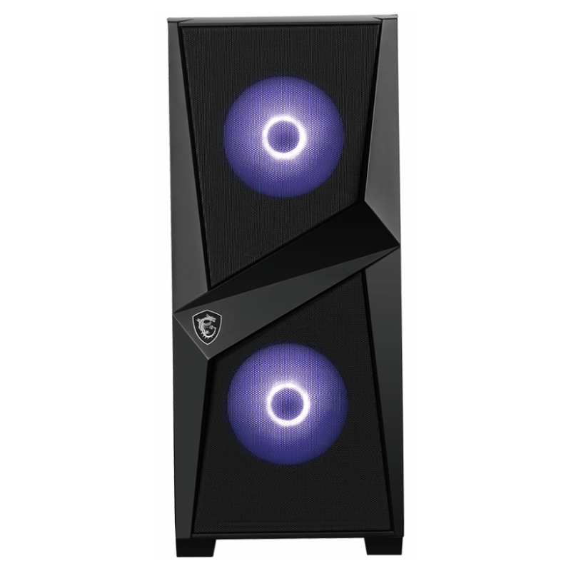 MSI MAG Forge 100M Midi Tower Negro, Transparente