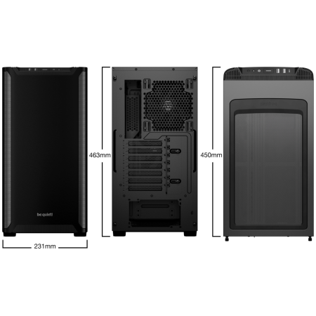 be quiet! PURE BASE 501 Black Midi Tower Negro