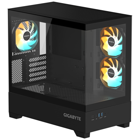 GIGABYTE C201 PANORAMIC Midi Tower Negro
