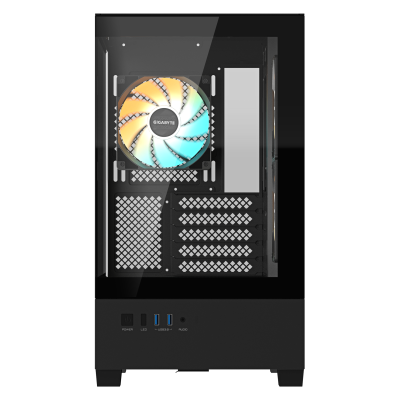 GIGABYTE C201 PANORAMIC Midi Tower Negro