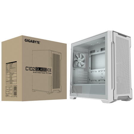 GIGABYTE C102 GLASS Midi Tower Blanco