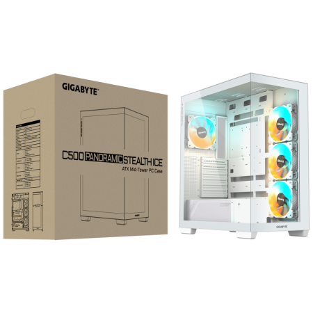 GIGABYTE C500 PANORAMIC STEALTH Midi Tower Blanco