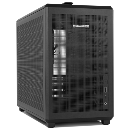 NOX Hummer Mini torre M-ATX portable mesh Ngr