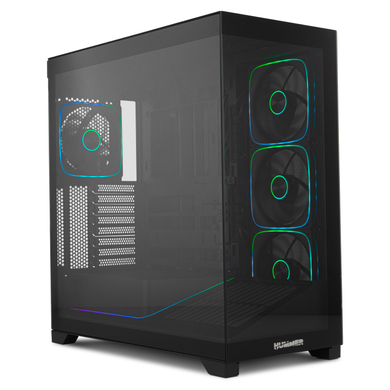 NOX Hummer BLADE, Torre ATX, ARGB, Ultra Airflow, Negro