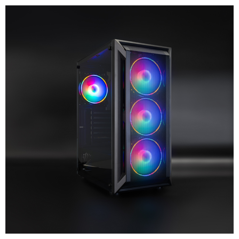 TooQ Caja Semitorre Gaming Ragnärok, Negra
