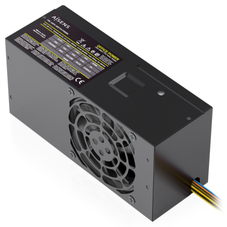 AISENS Fuente Alimentacion TFX 500W con Cable de Alimentacion OEM, Negra