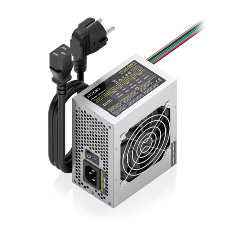 AISENS Fuente Alimentacion SFX 500W con Cable de Alimentacion OEM, Plata