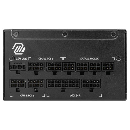 MSI MAG A1250GL PCIE5 unidad de fuente de alimentación 1250 W 24-pin ATX ATX Negro
